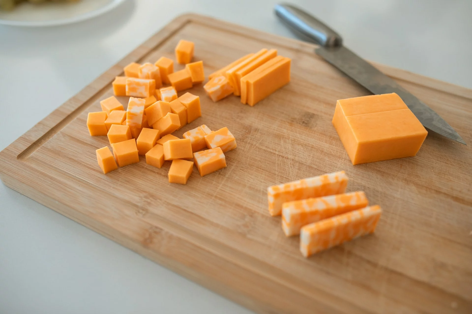 colby jack cheese cut into cubes